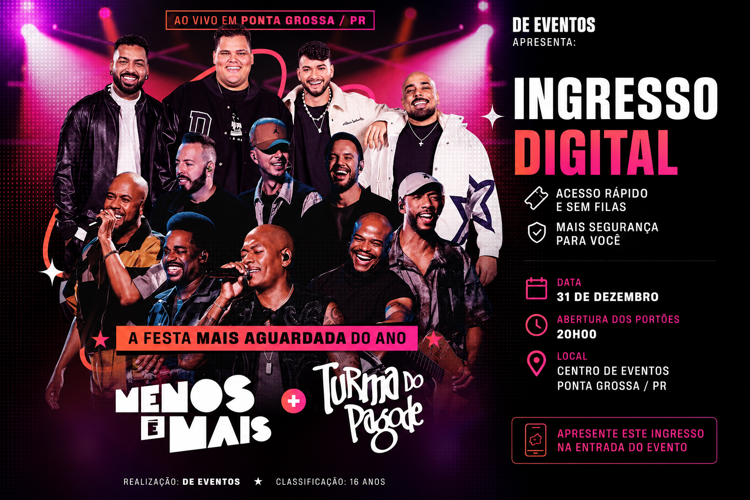 MENOS E MAIS + TURMA DO PAGODE
